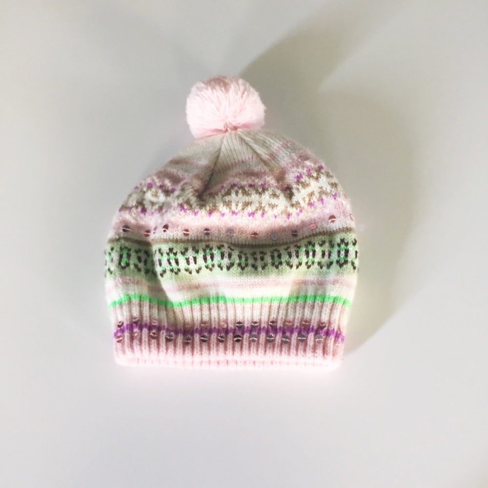 41. Justice PomPom Beanie Hat